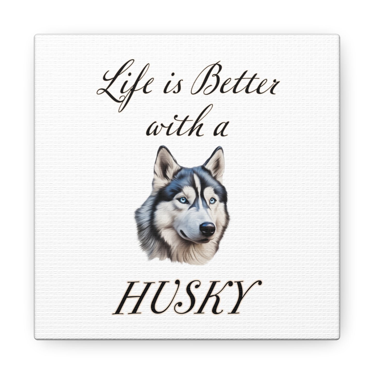 Husky Art - Dog Print - Canvas Gallery Wraps
