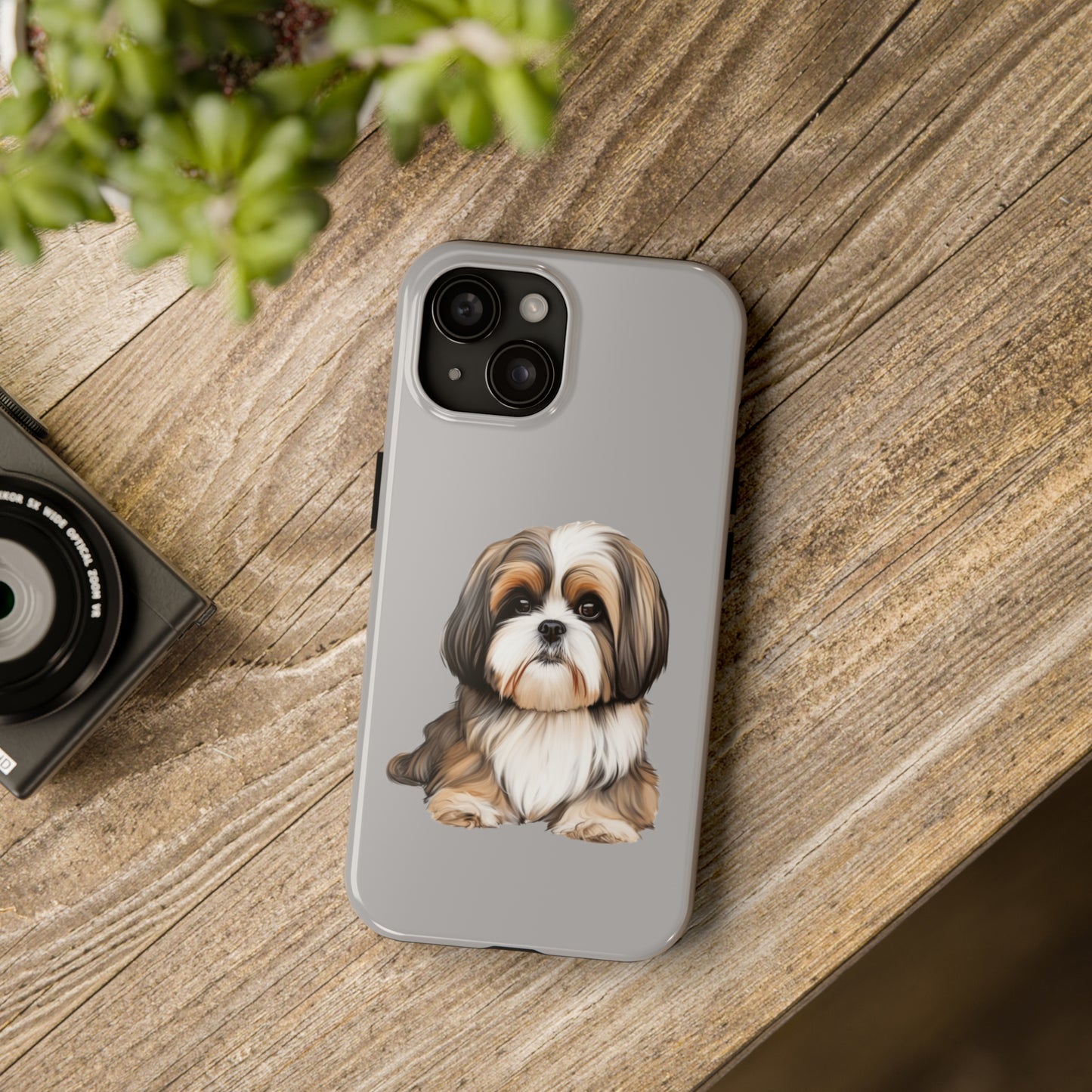 Light Grey Shih Tzu Tough Phone Case