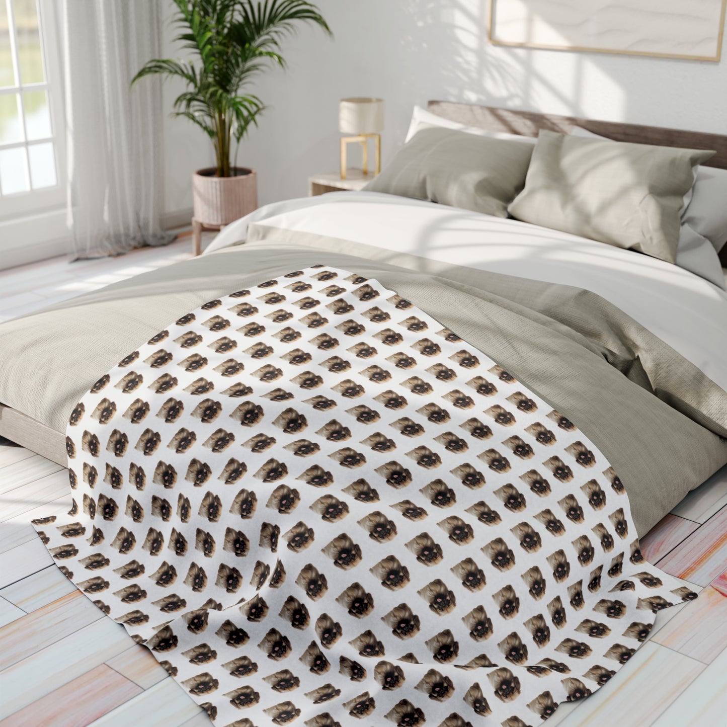 Pekingese Arctic Fleece Blanket