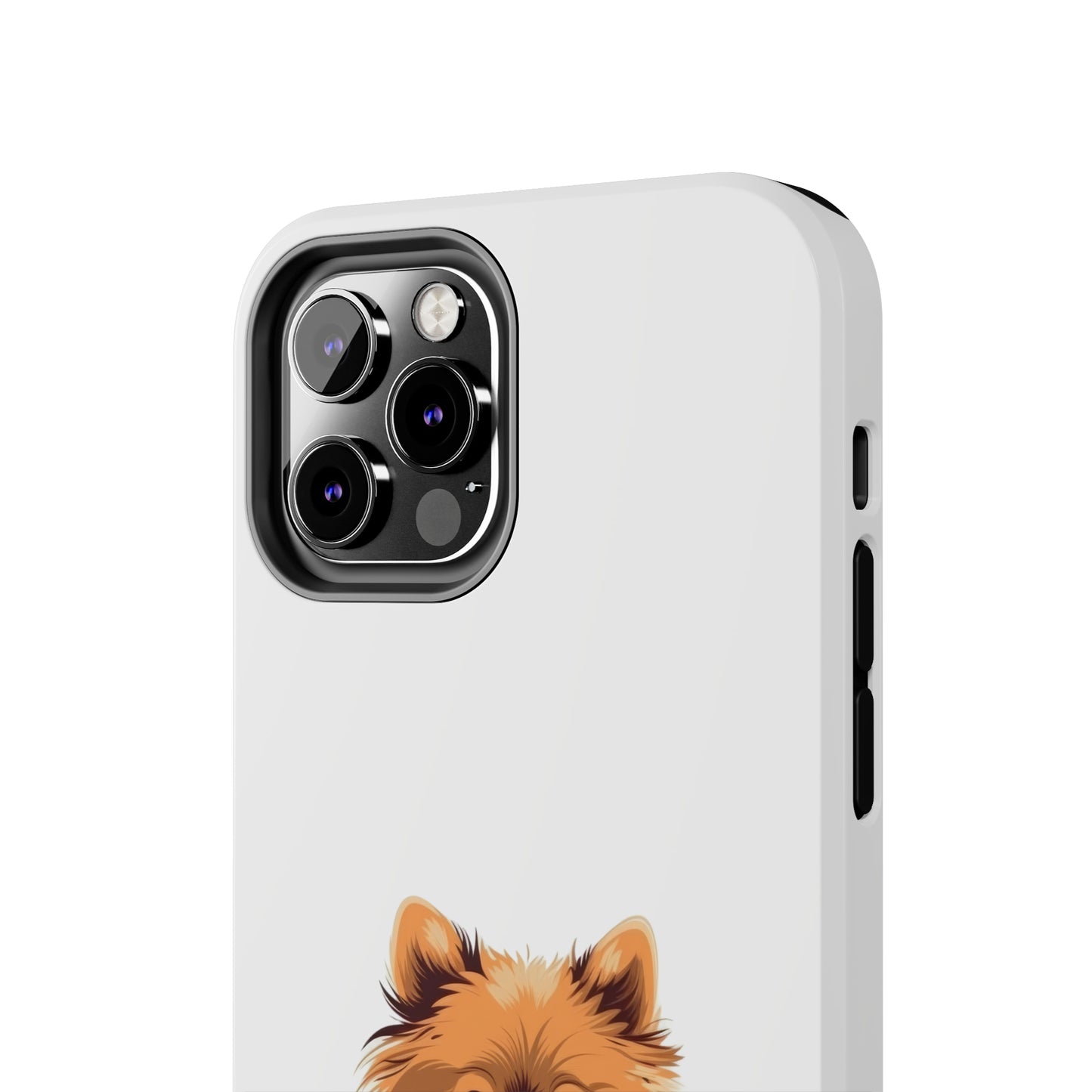 White Pomeranian Tough Phone Case