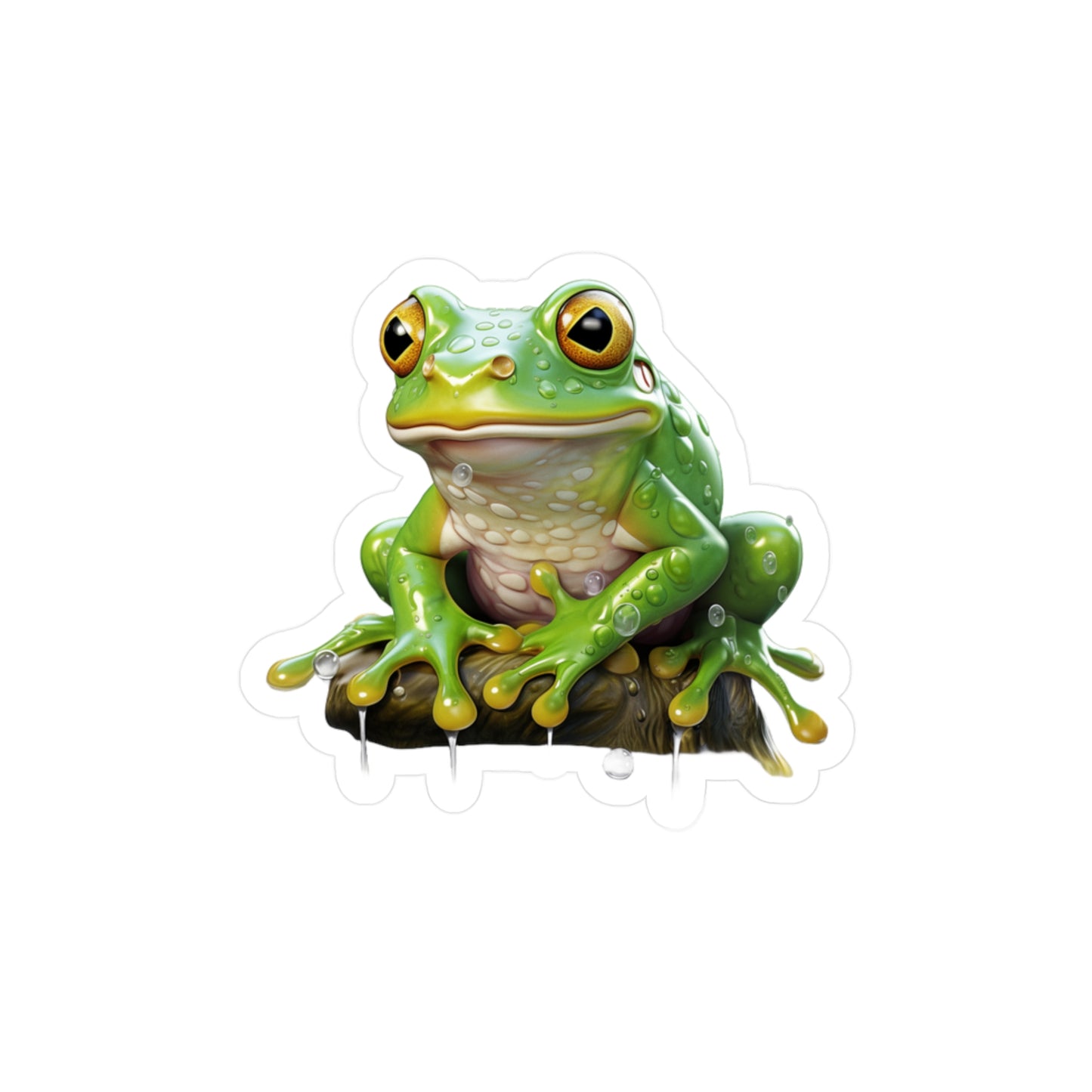 Frog Sticker | Frog Vinyl Decal | Car Decal | Laptop Sticker | Window Decal
