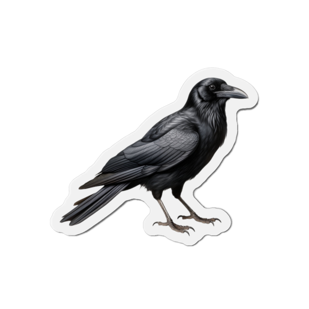 Crow Magnet | Die Cut Bird Fridge Magnet | Kitchen Decor