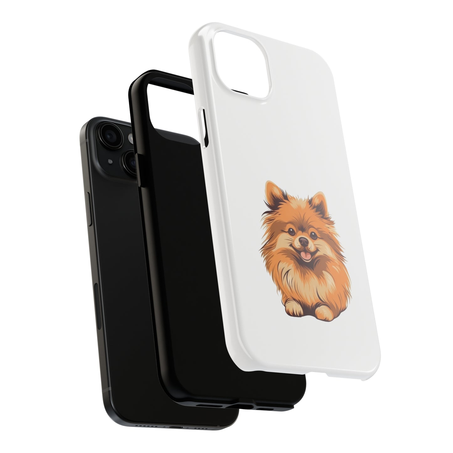 White Pomeranian Tough Phone Case