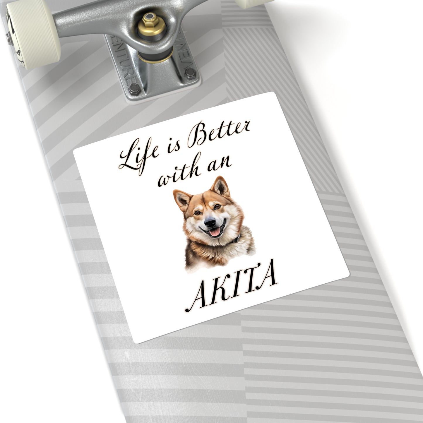 Life is Better with an Akita Square Stickers