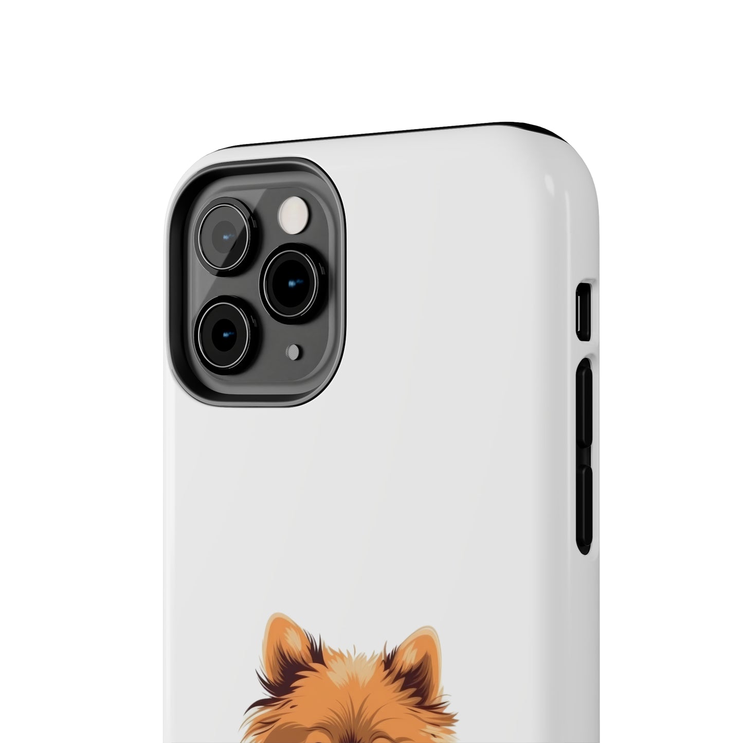 White Pomeranian Tough Phone Case