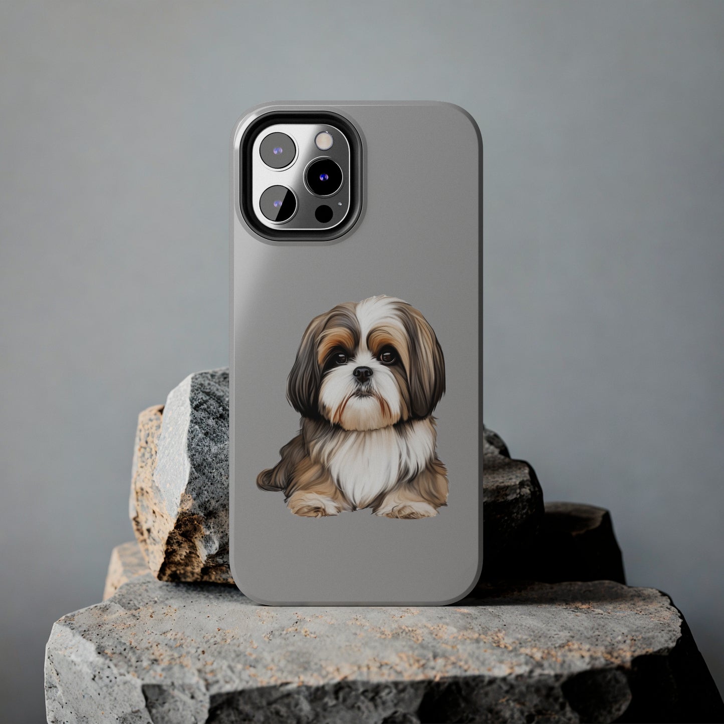 Light Grey Shih Tzu Tough Phone Case