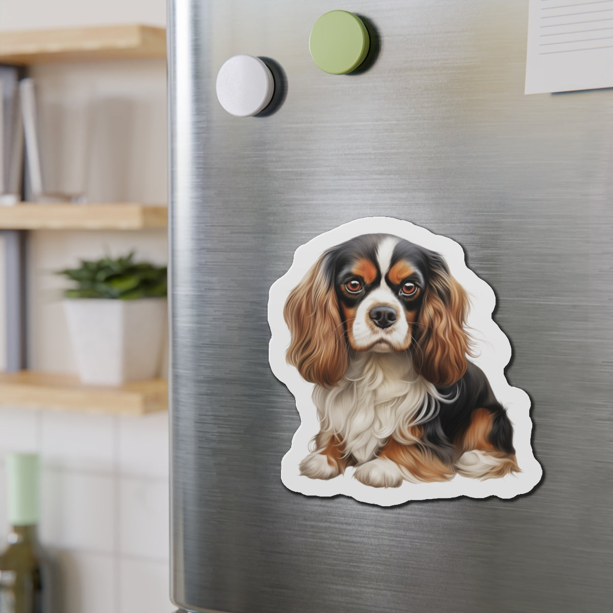Cavalier King Charles Spaniel Magnet | Die Cut Dog Magnet | Pet Kitchen Decor