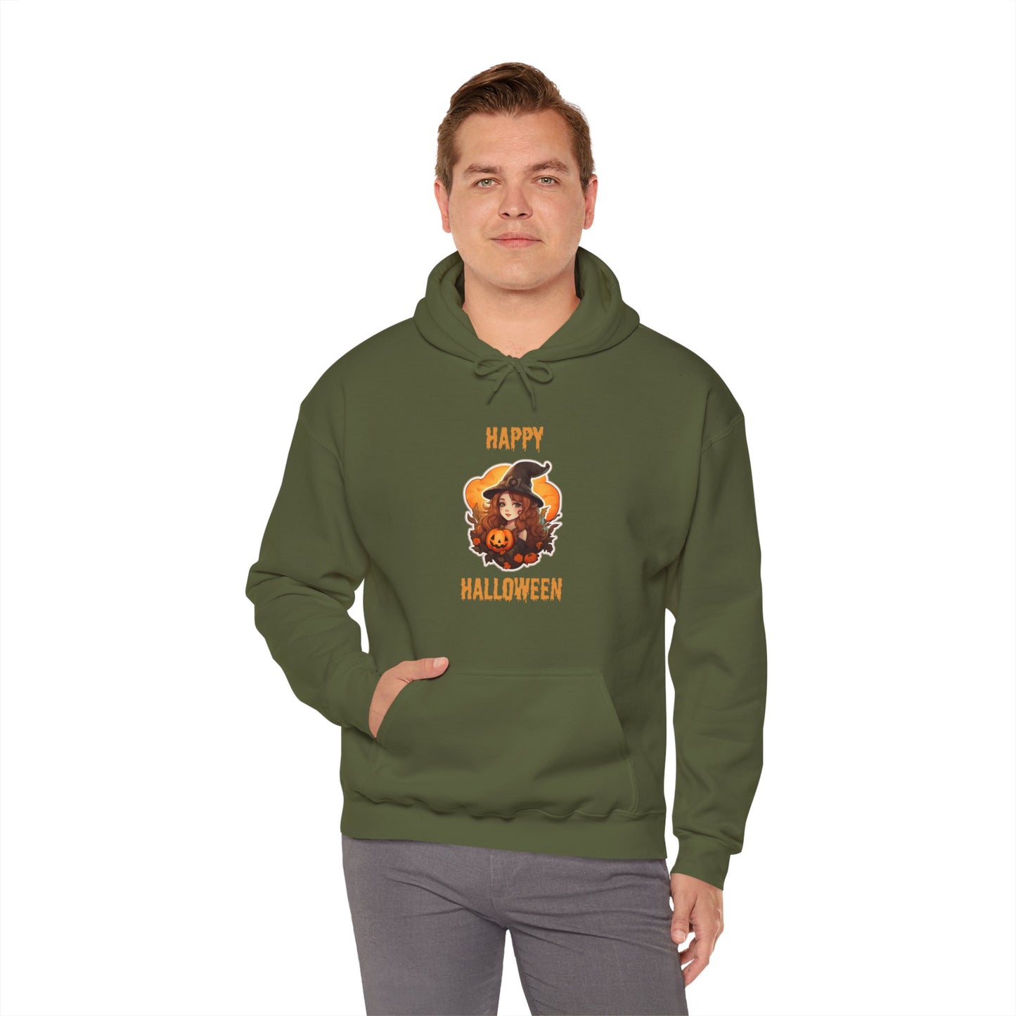 Witch Happy Halloween Unisex Heavy Blend Hooded Sweatshirt