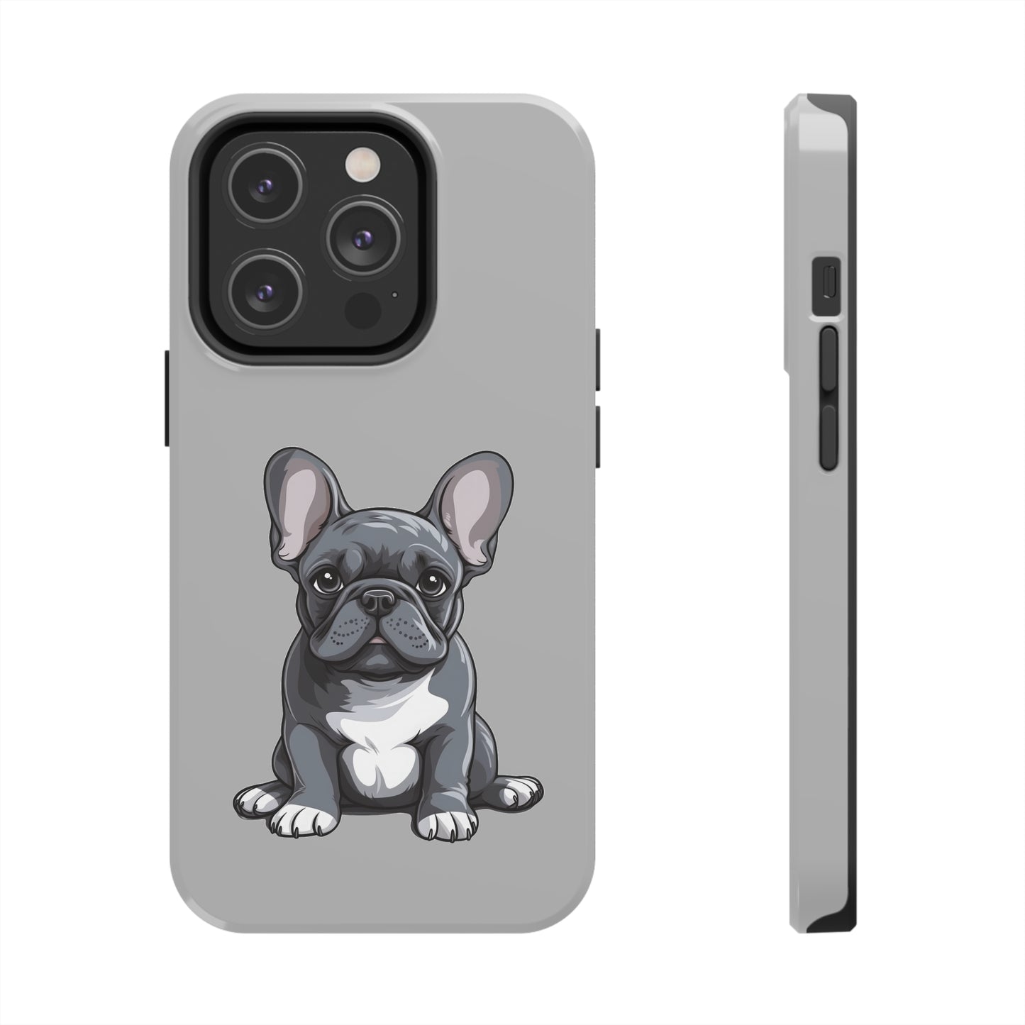 Light Grey French Bulldog Tough Phone Case