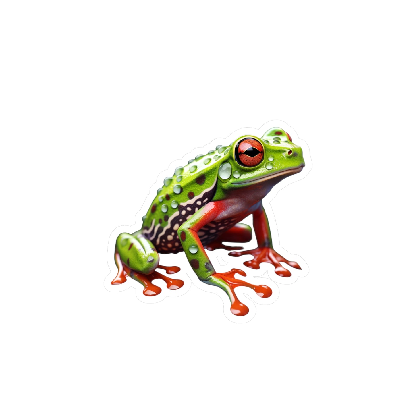 Frog Sticker | Frog Vinyl Decal | Car Decal | Laptop Sticker | Window Decal