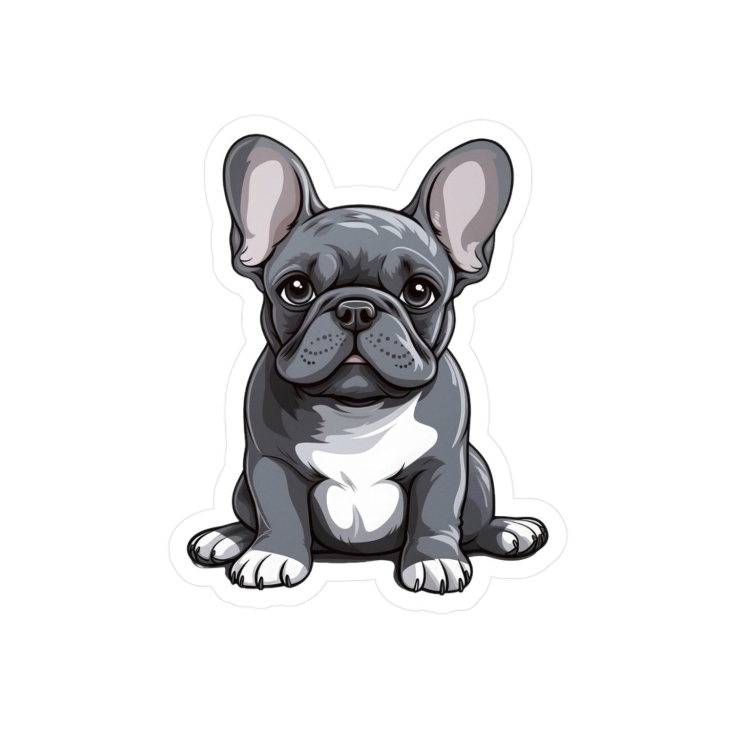 French Bulldog Sticker - Kiss-Cut Vinyl Decals