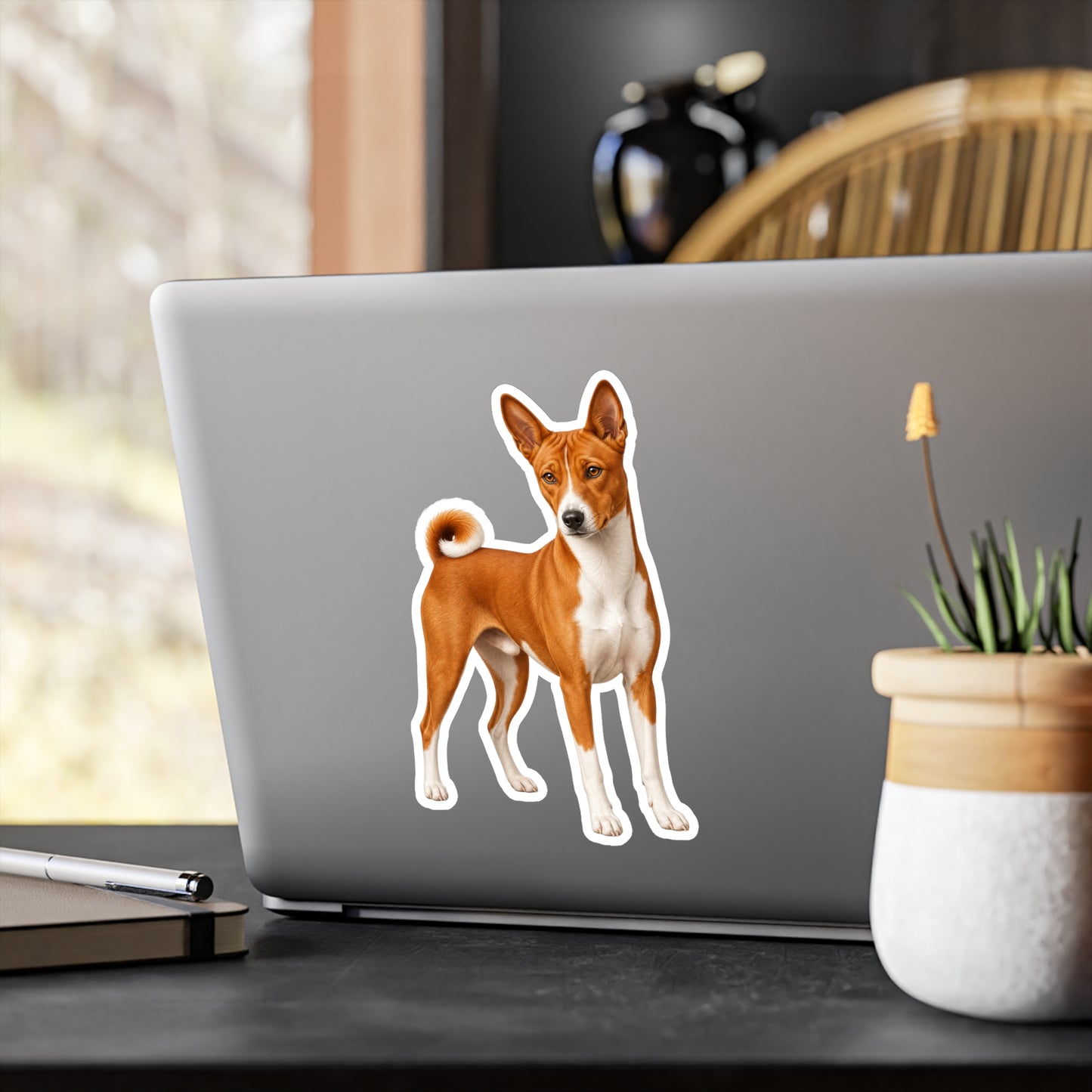 Basenji Sticker | Waterproof Vinyl Decal | Dog Lover Gift