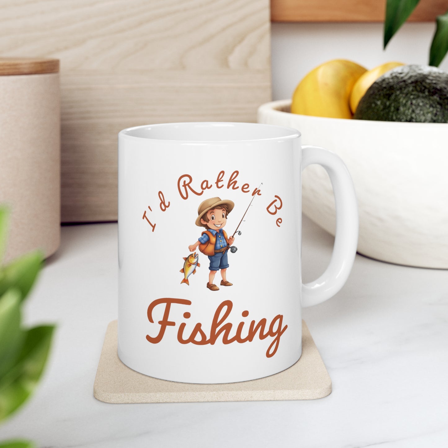 I'd Rather Be Fishing boy - 11oz