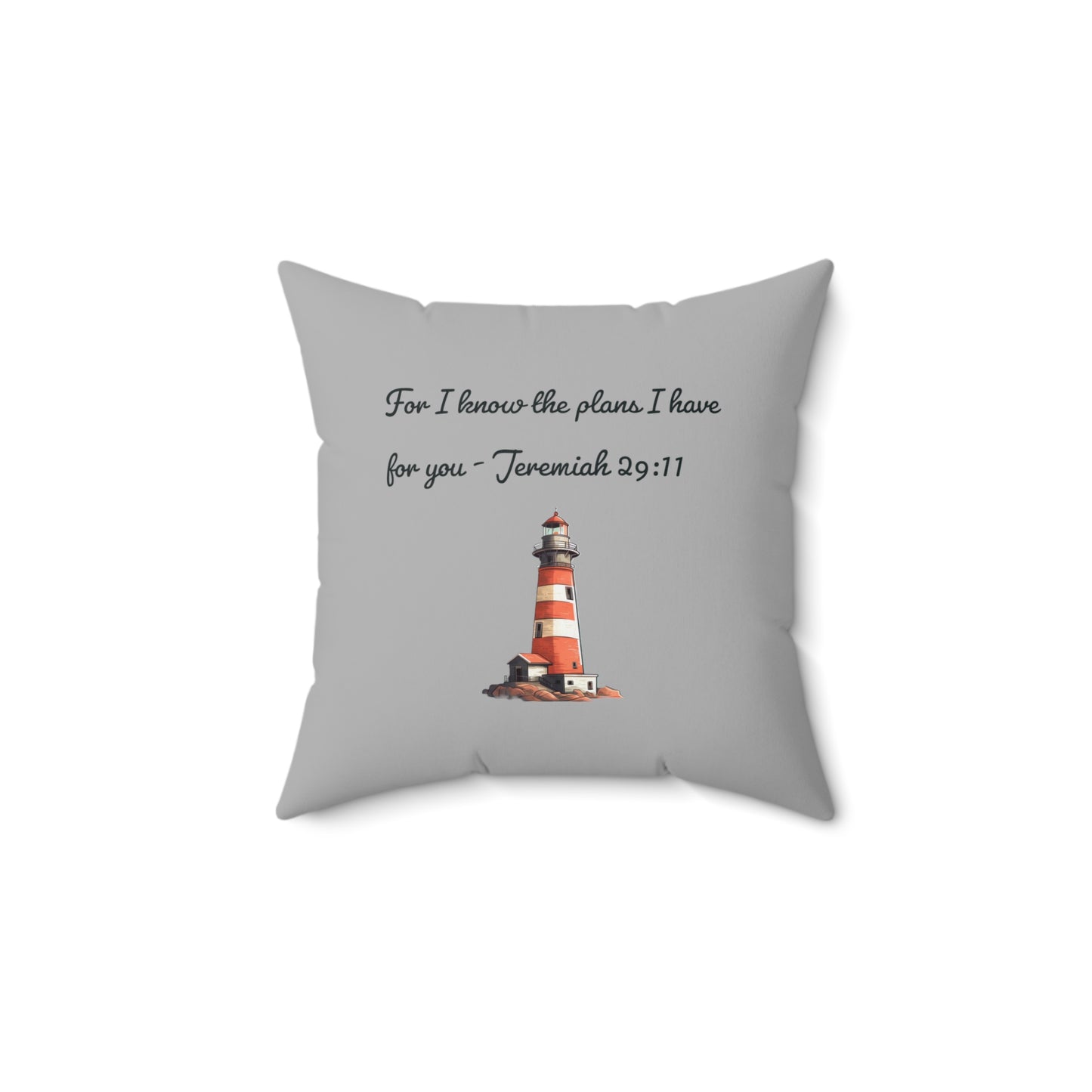 For I Know the Plans Spun Polyester Square Pillow