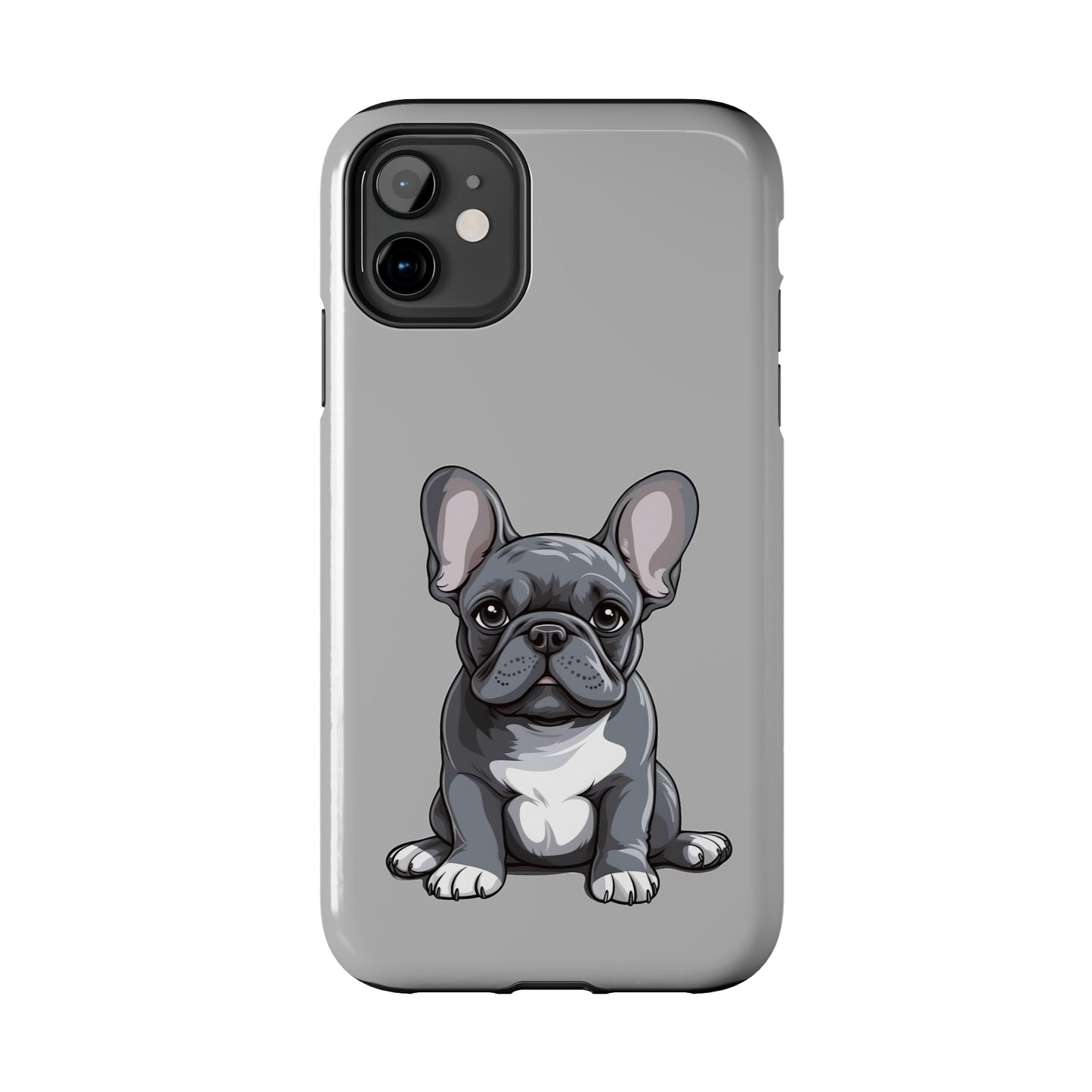 Light Grey French Bulldog Tough Phone Case
