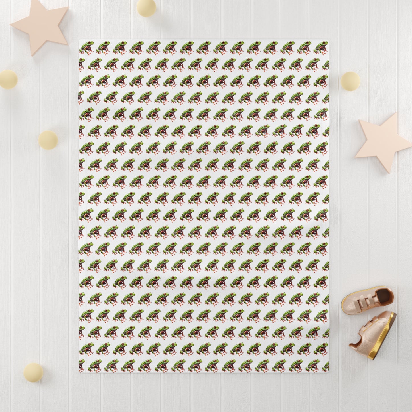 Frog Soft Fleece Baby Blanket