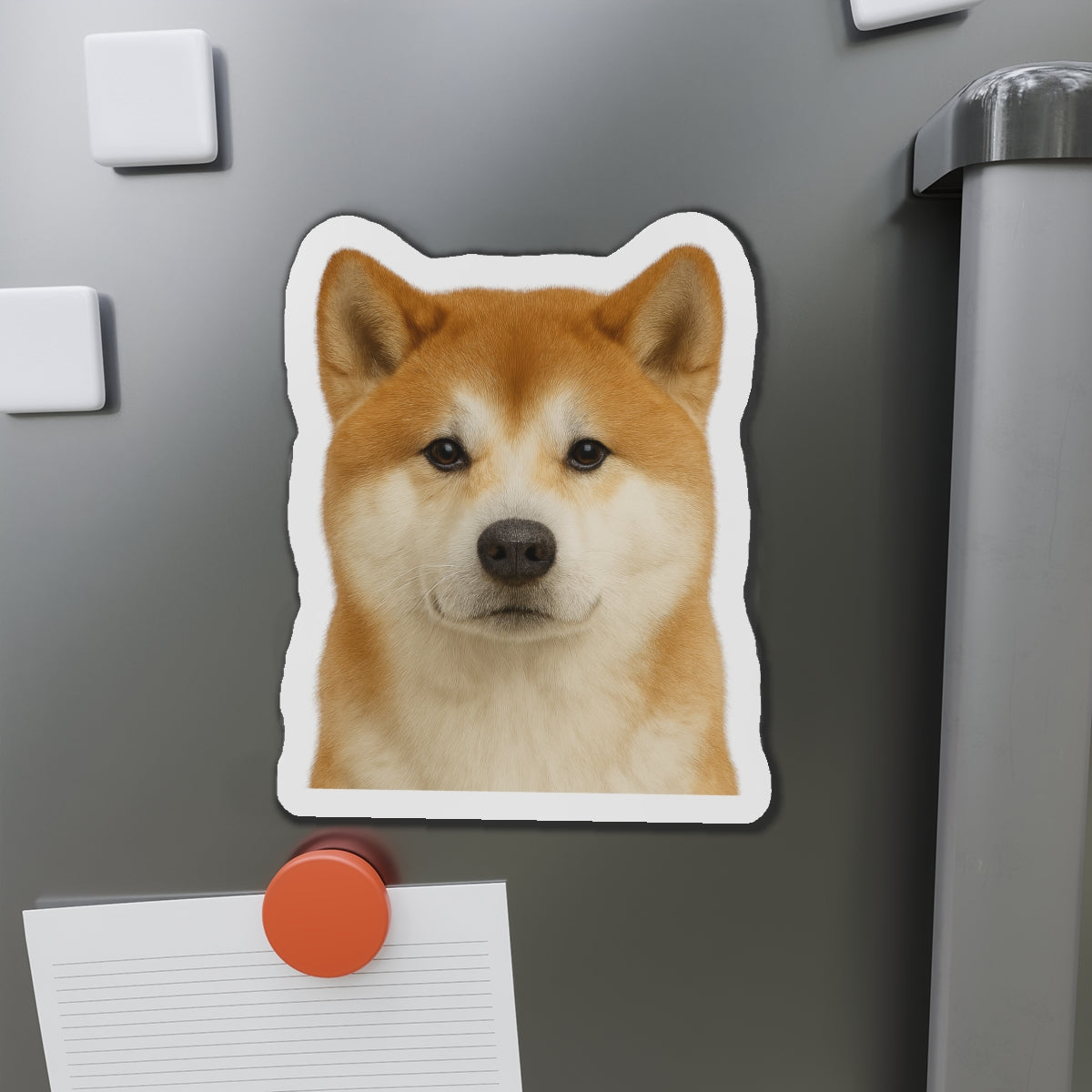 Akita Die-Cut Magnet, Fridge Magnet, Cute Dog Magnet, Animal Lover Gift, Pet Owner Decor, Kitchen Decor