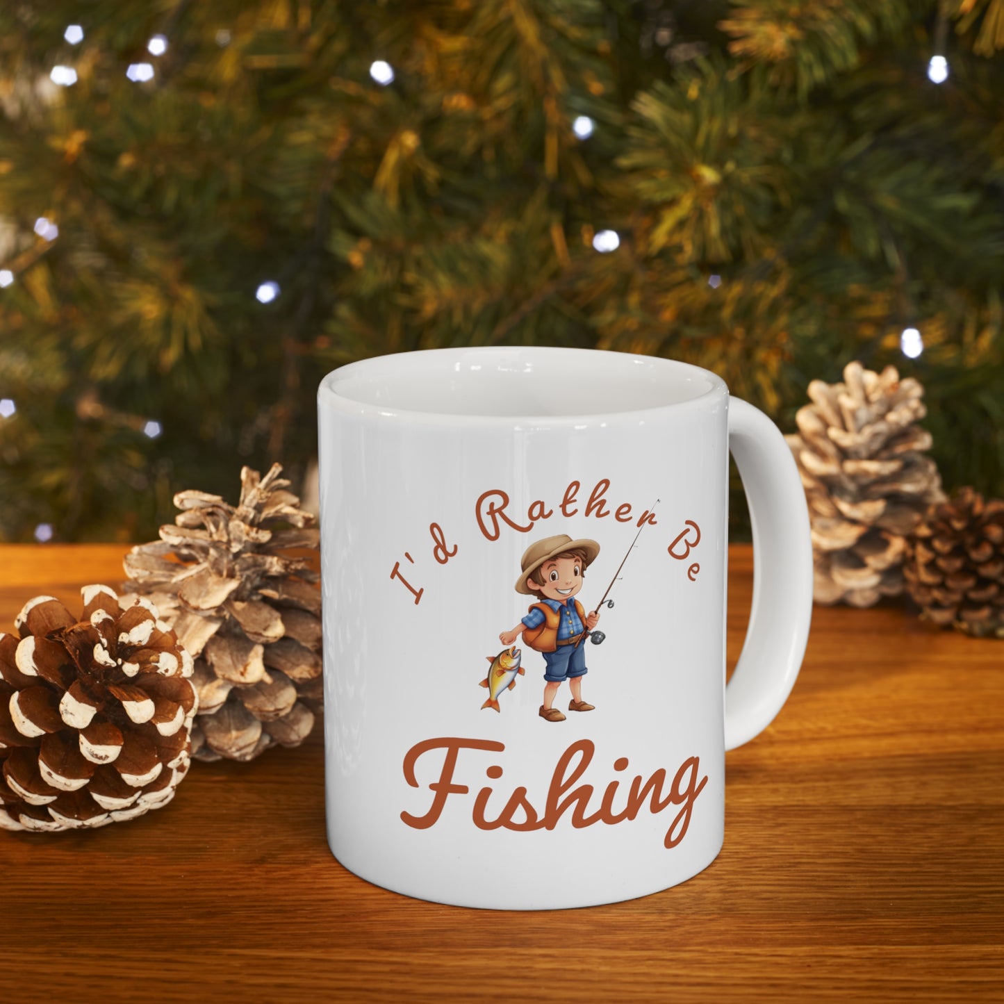 I'd Rather Be Fishing boy - 11oz