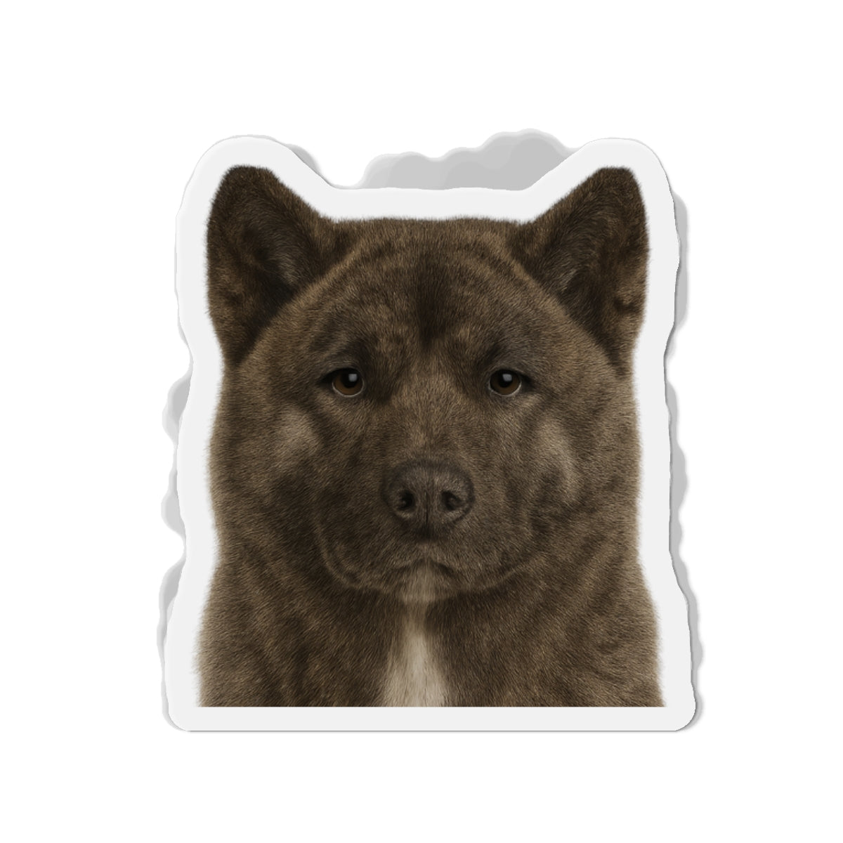 Brindle Akita Die-Cut Magnet, Fridge Magnet, Cute Dog Magnet, Animal Lover Gift, Pet Owner Decor, Kitchen Decor