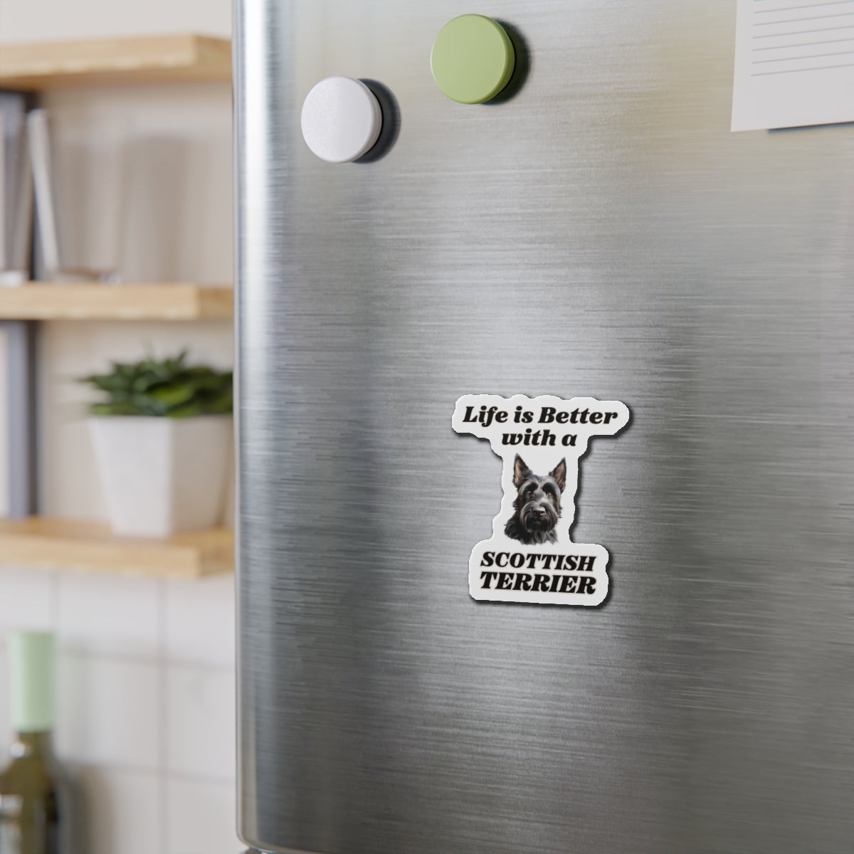 Scottish Terrier Magnet | Die Cut Dog Magnet | Pet Kitchen Decor