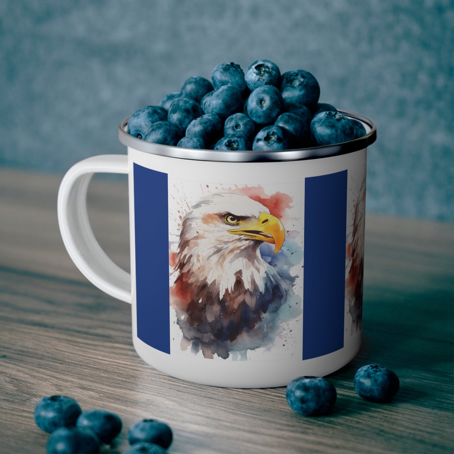 Eagle Enamel Camping Mug