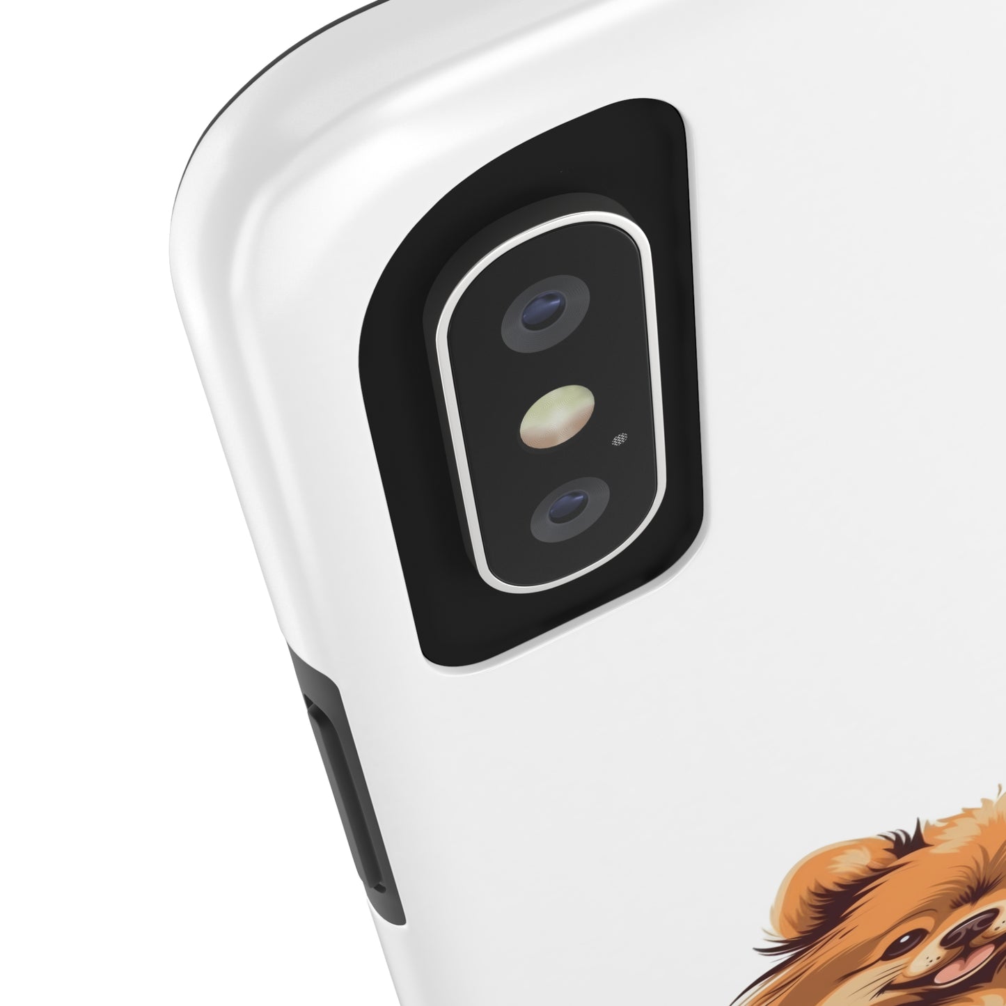 White Pomeranian Tough Phone Case