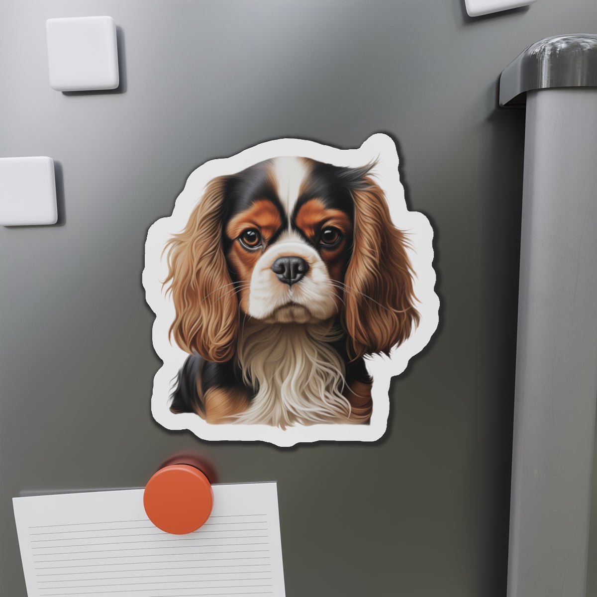 Cavalier King Charles Spaniel Magnet | Die Cut Dog Magnet | Pet Kitchen Decor