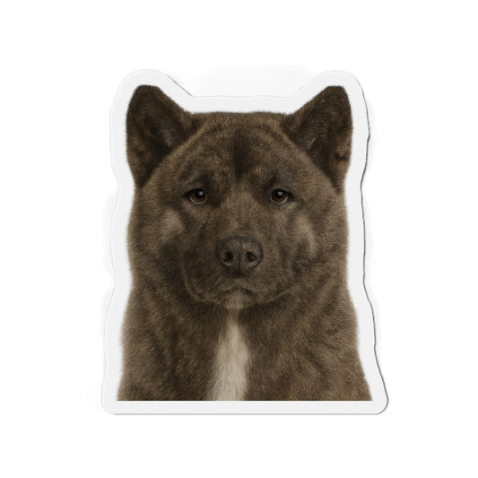 Brindle Akita Die-Cut Magnet, Fridge Magnet, Cute Dog Magnet, Animal Lover Gift, Pet Owner Decor, Kitchen Decor
