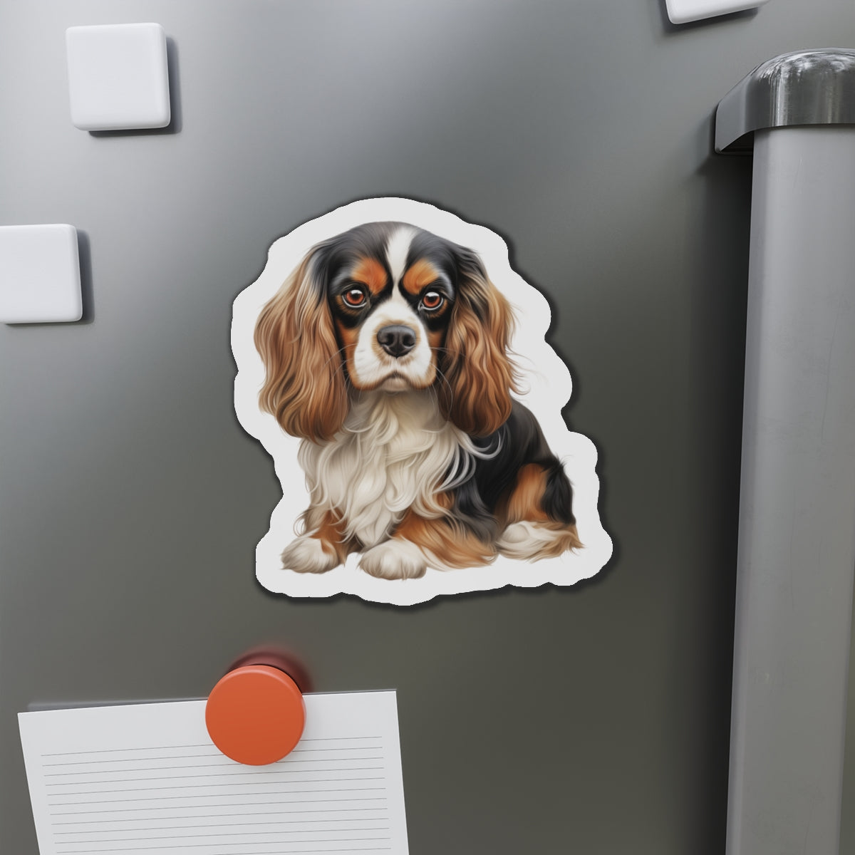 Cavalier King Charles Spaniel Magnet | Die Cut Dog Magnet | Pet Kitchen Decor