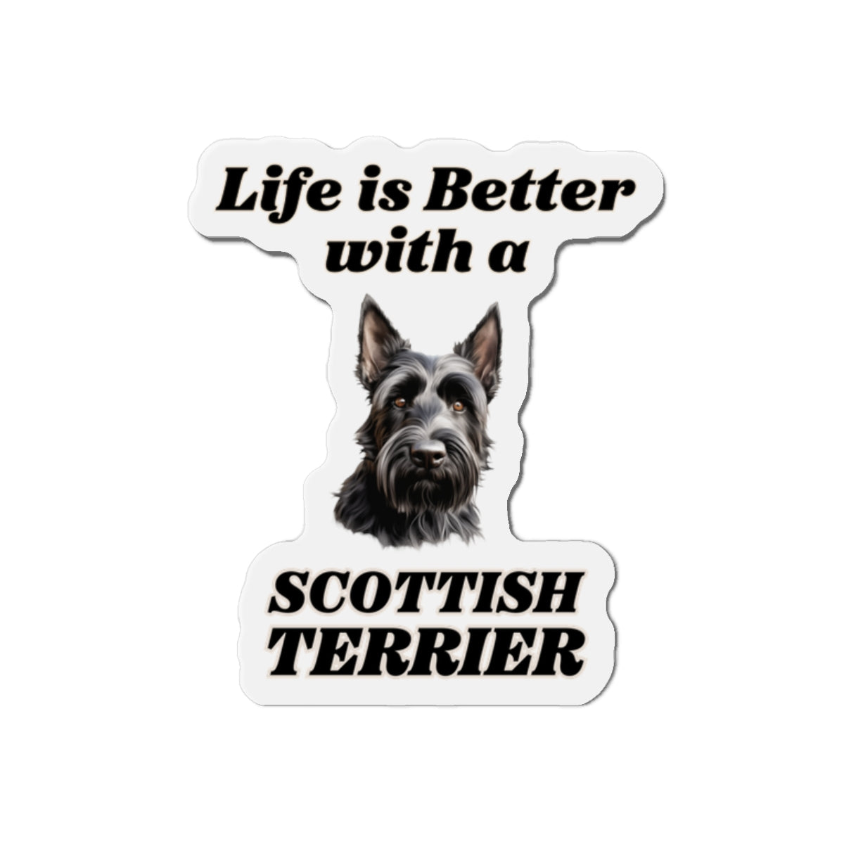 Scottish Terrier Magnet | Die Cut Dog Magnet | Pet Kitchen Decor