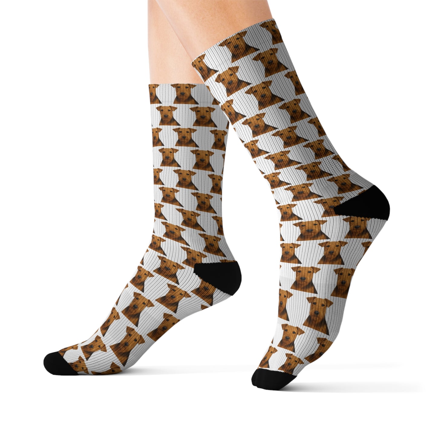 Airedale Terrier Socks - Dog Lover Gift, Cute Animal Apparel, Pet Owner Present, Colorful Patterned Footwear, Unique Puppy Accessory