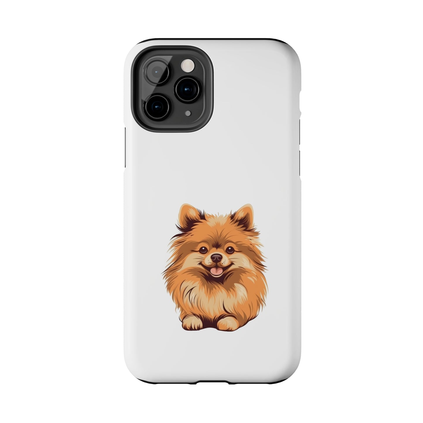 White Pomeranian Tough Phone Case