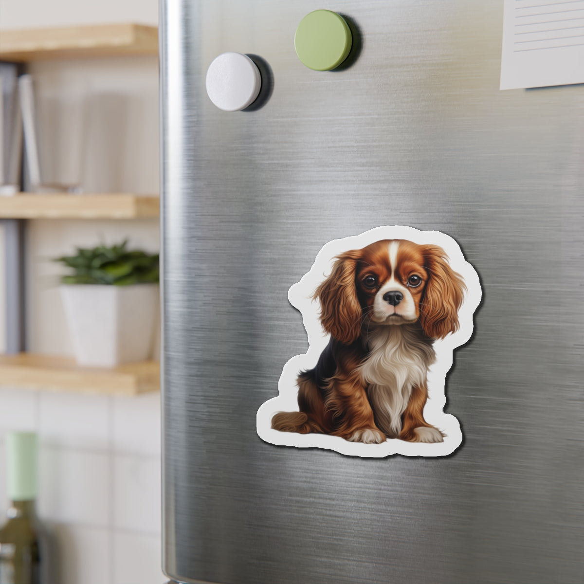 Cavalier King Charles Spaniel Magnet | Die Cut Dog Magnet | Pet Kitchen Decor