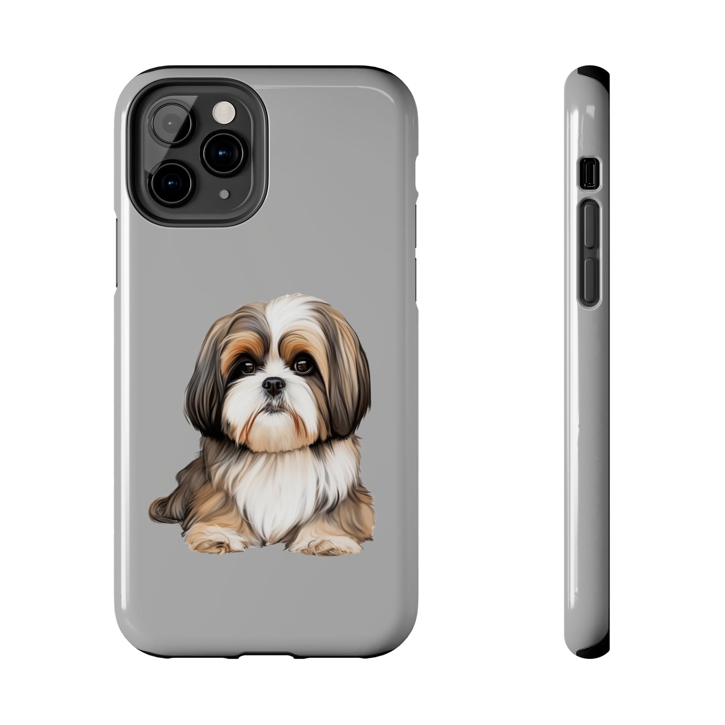 Light Grey Shih Tzu Tough Phone Case