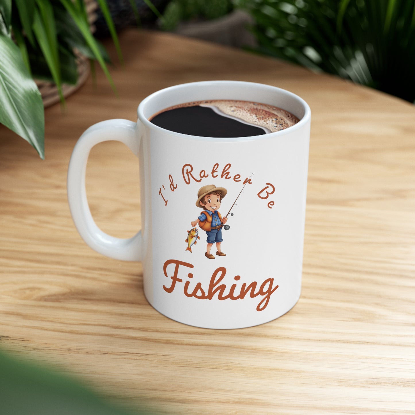 I'd Rather Be Fishing boy - 11oz