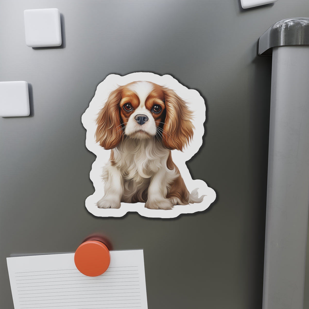 Cavalier King Charles Spaniel Magnet | Die Cut Dog Magnet | Pet Kitchen Decor