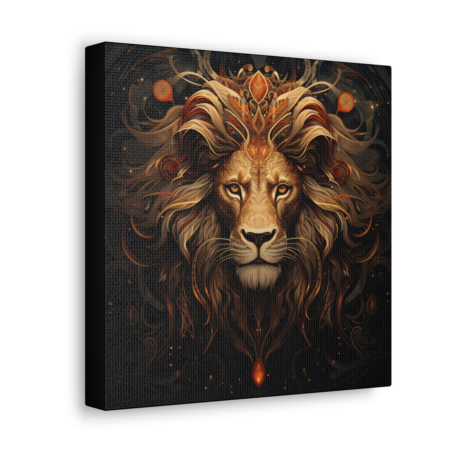 Lion Art - Animal Print - Canvas Gallery Wraps