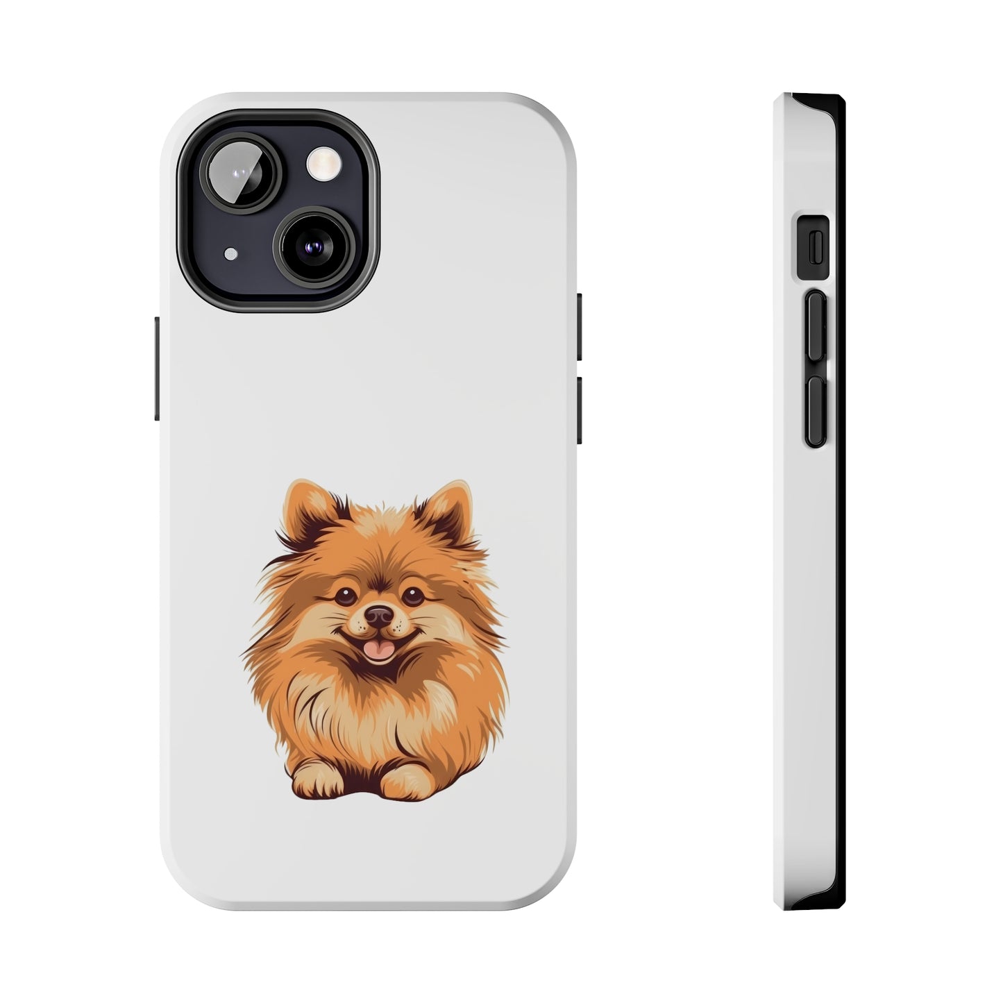 White Pomeranian Tough Phone Case