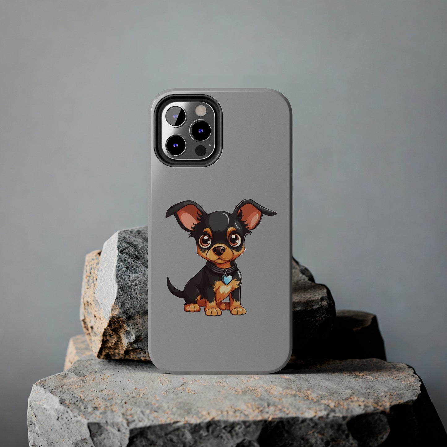 Light Grey Chihuahua Tough Phone Case