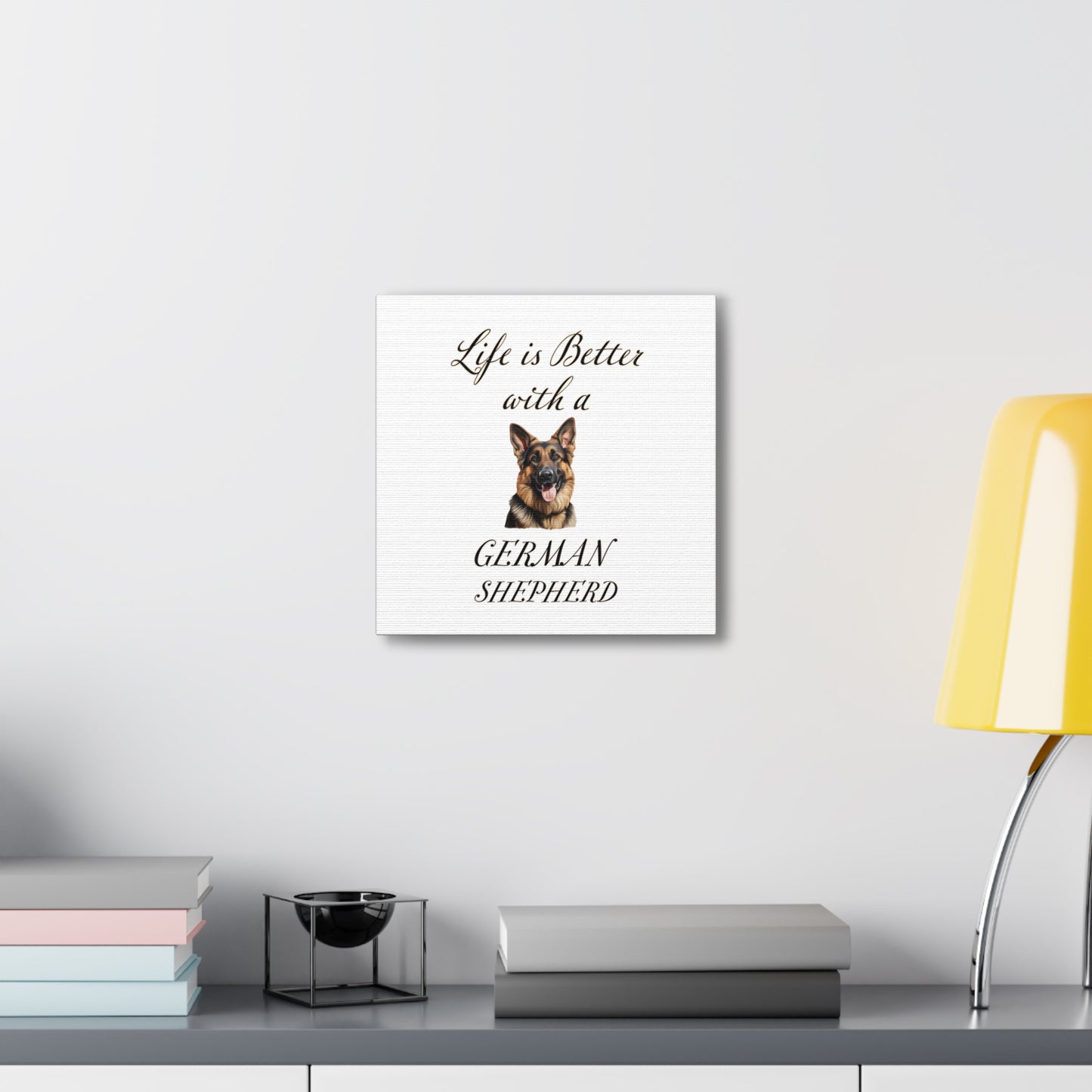 German Shepherd Art - Dog Print - Canvas Gallery Wraps