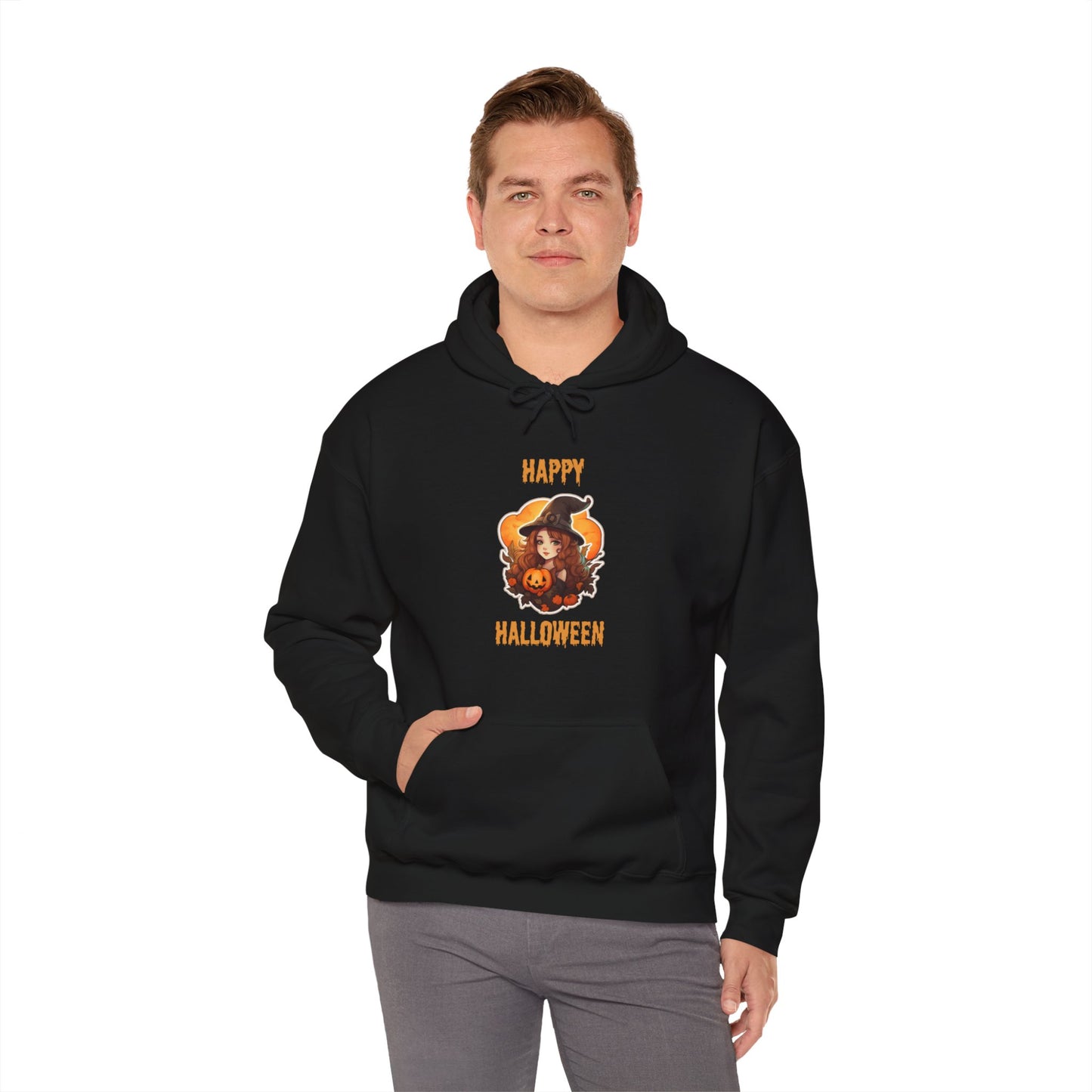 Witch Happy Halloween Unisex Heavy Blend Hooded Sweatshirt