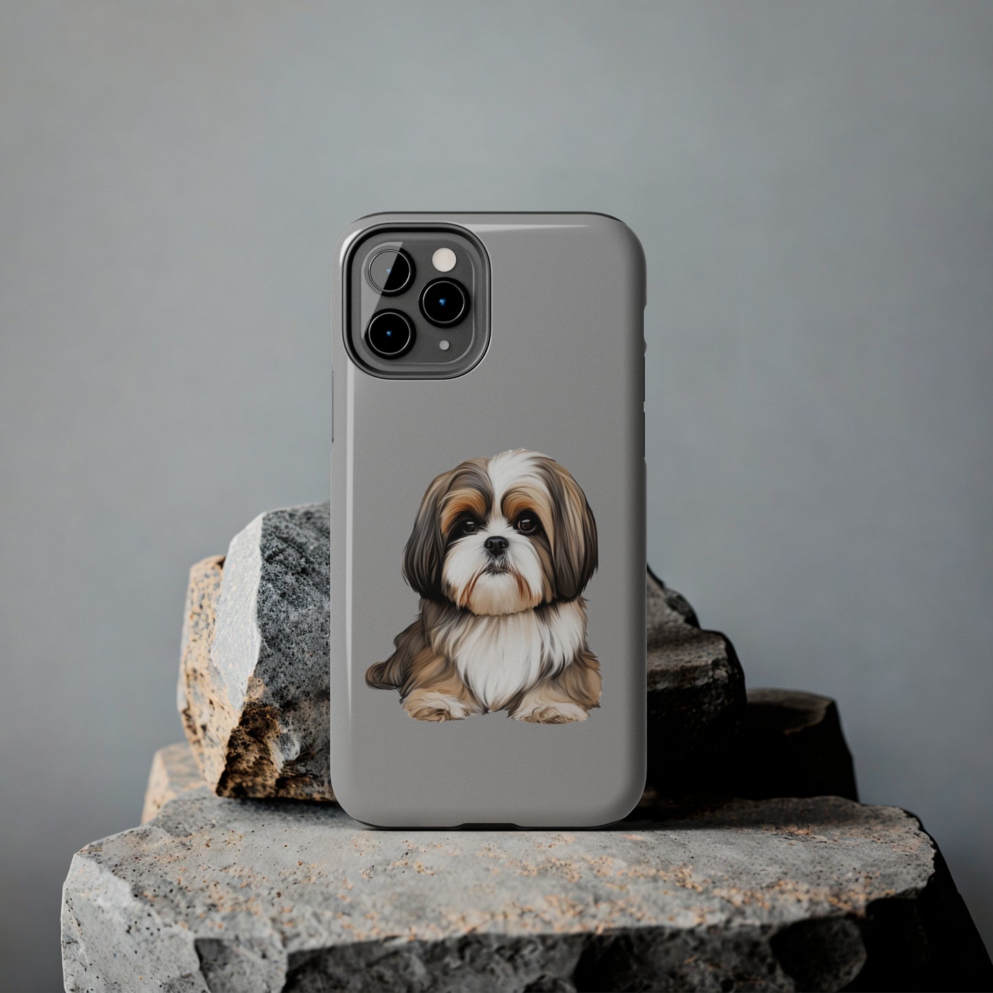Light Grey Shih Tzu Tough Phone Case