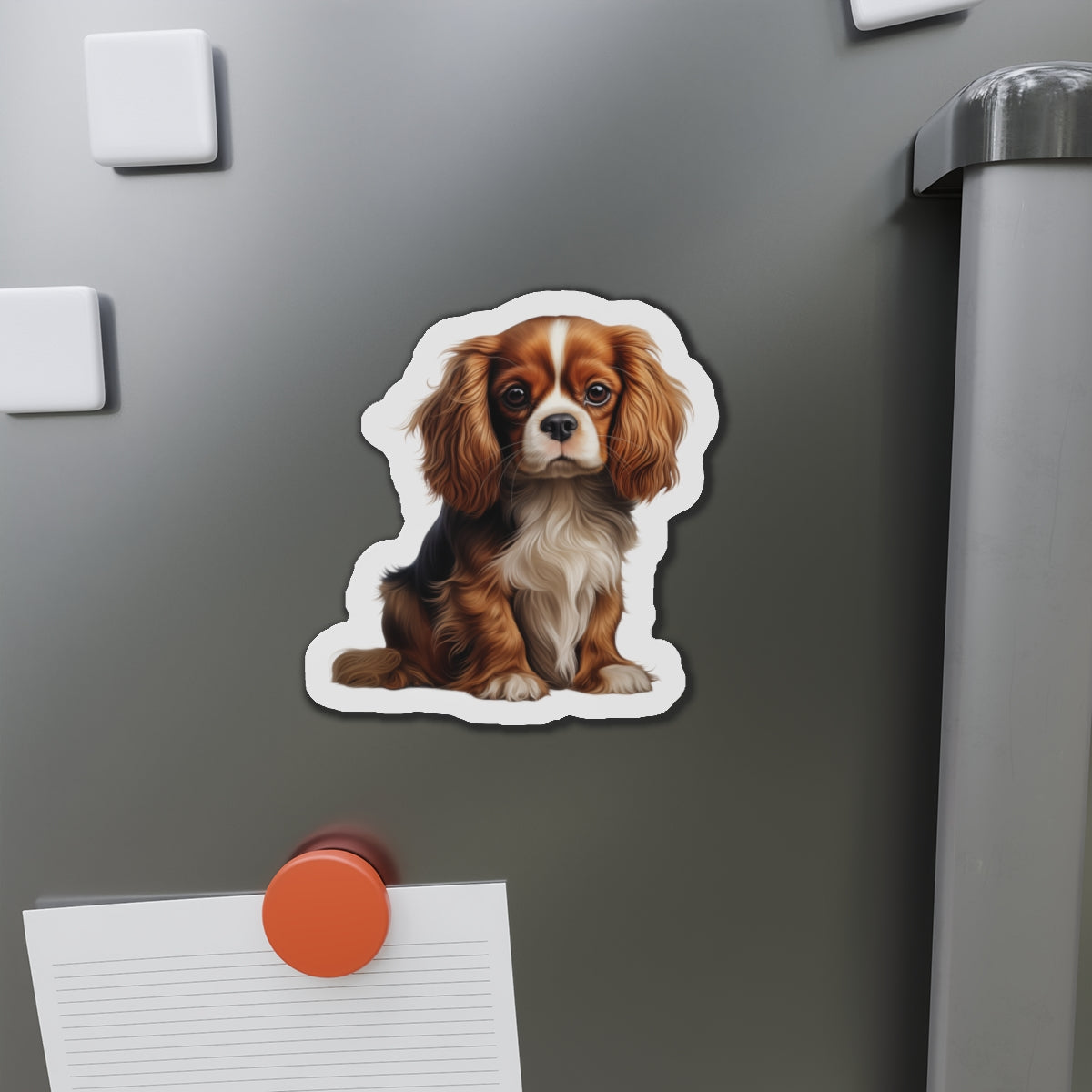 Cavalier King Charles Spaniel Magnet | Die Cut Dog Magnet | Pet Kitchen Decor