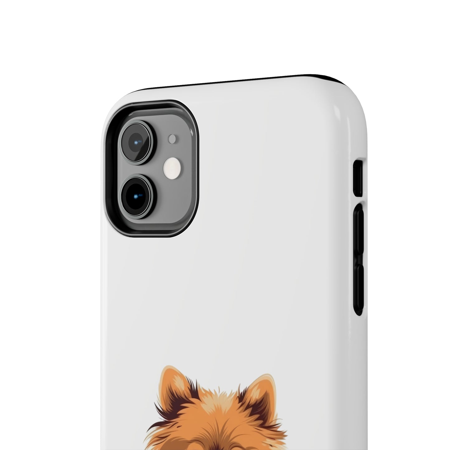 White Pomeranian Tough Phone Case