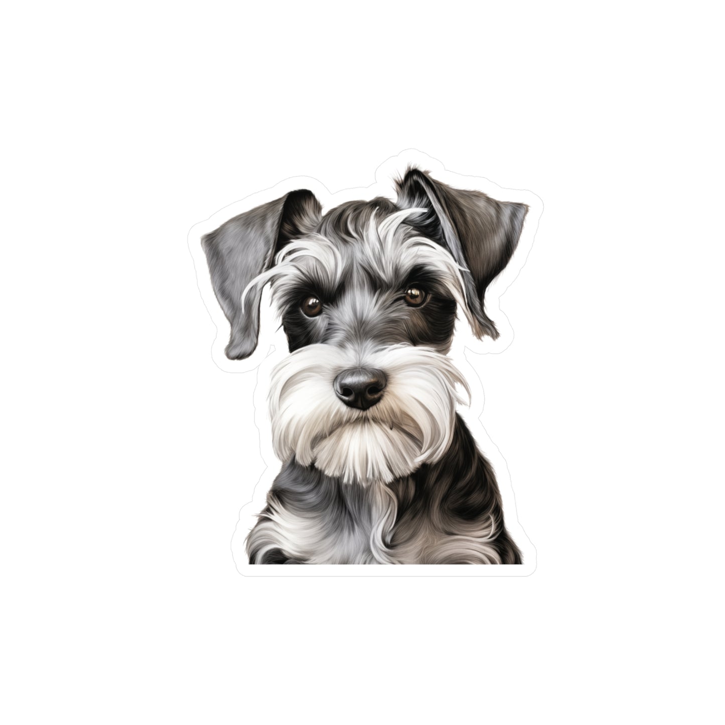 Schnauzer Sticker - Kiss-Cut Dog Vinyl Decals