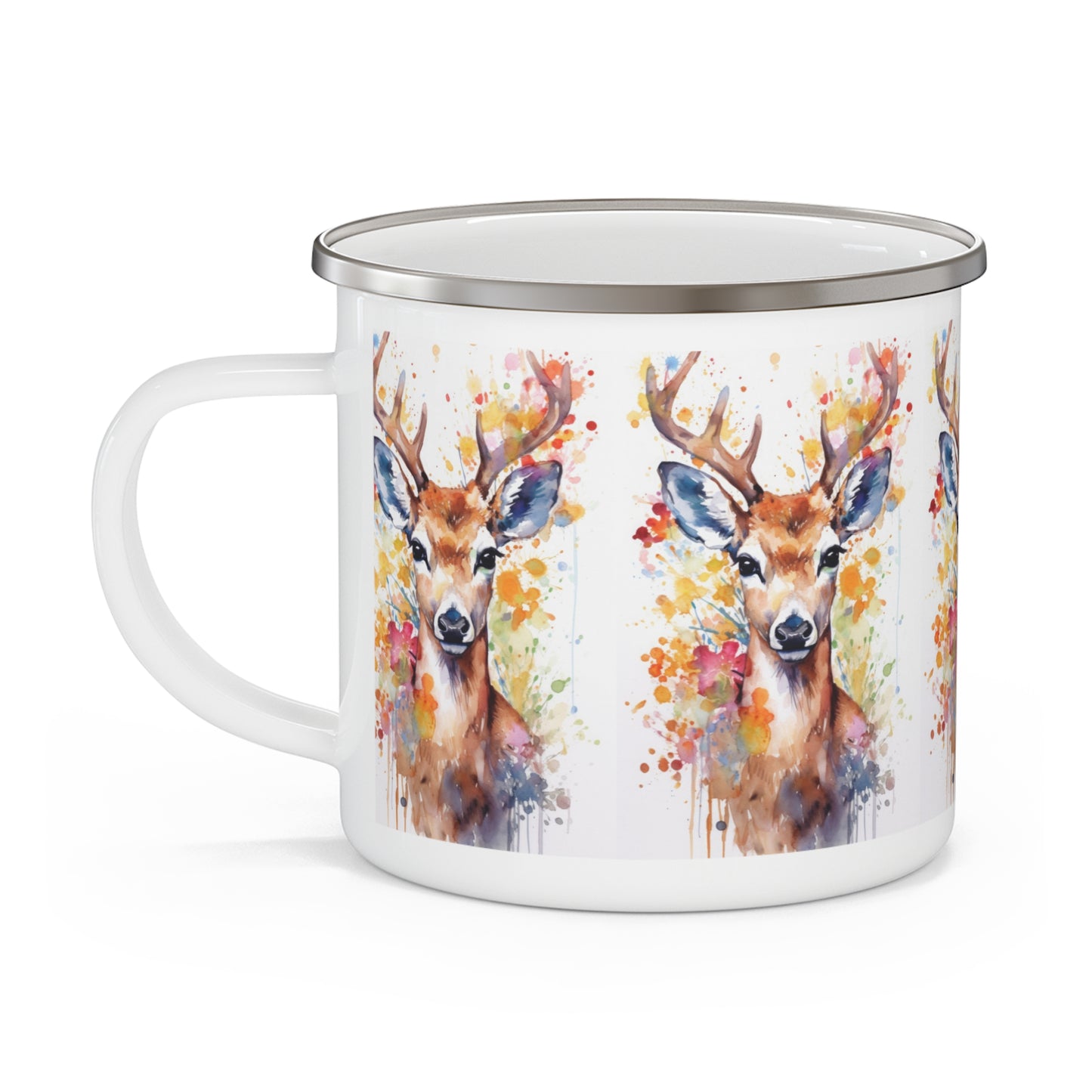Deer Enamel Camping Mug