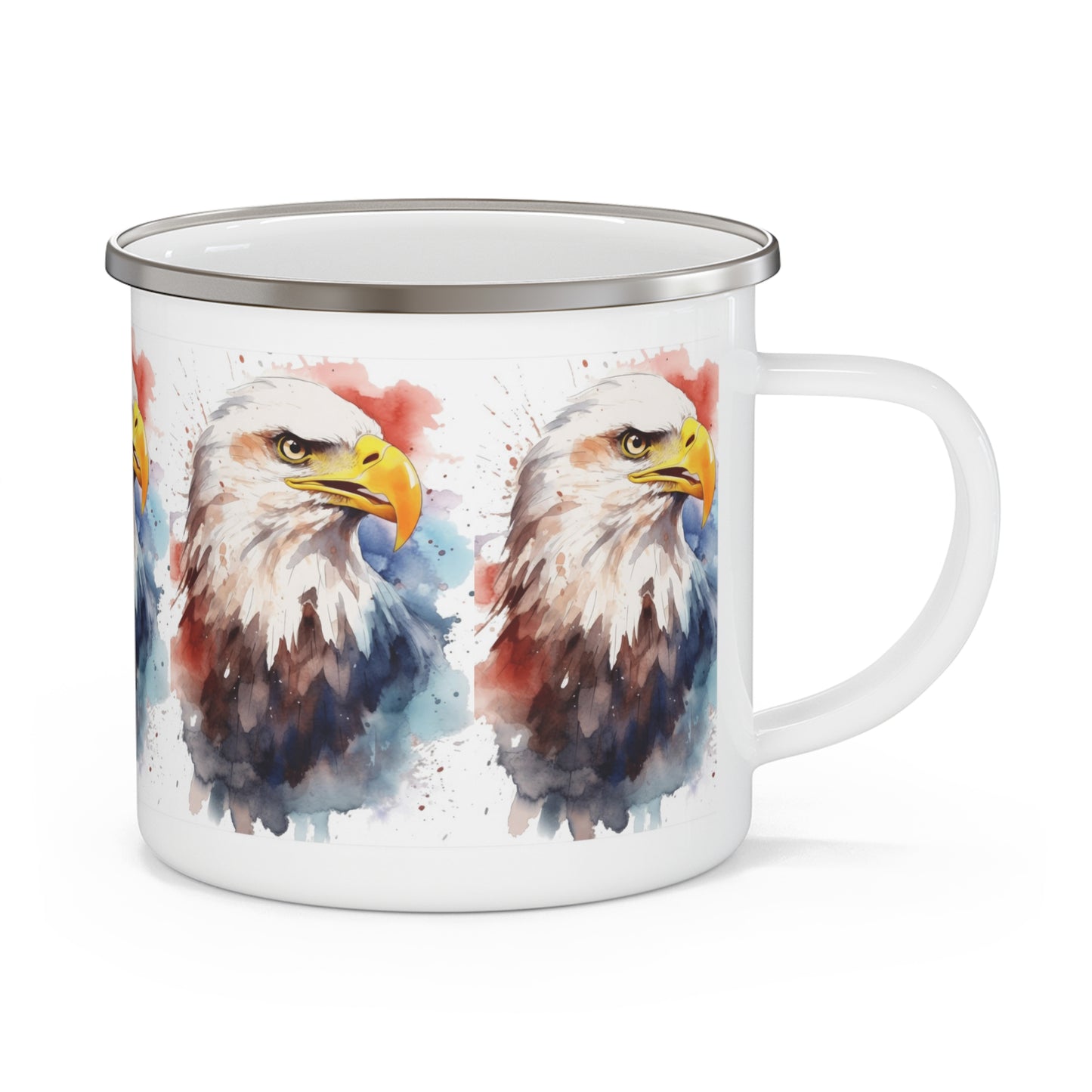 Eagle Enamel Camping Mug