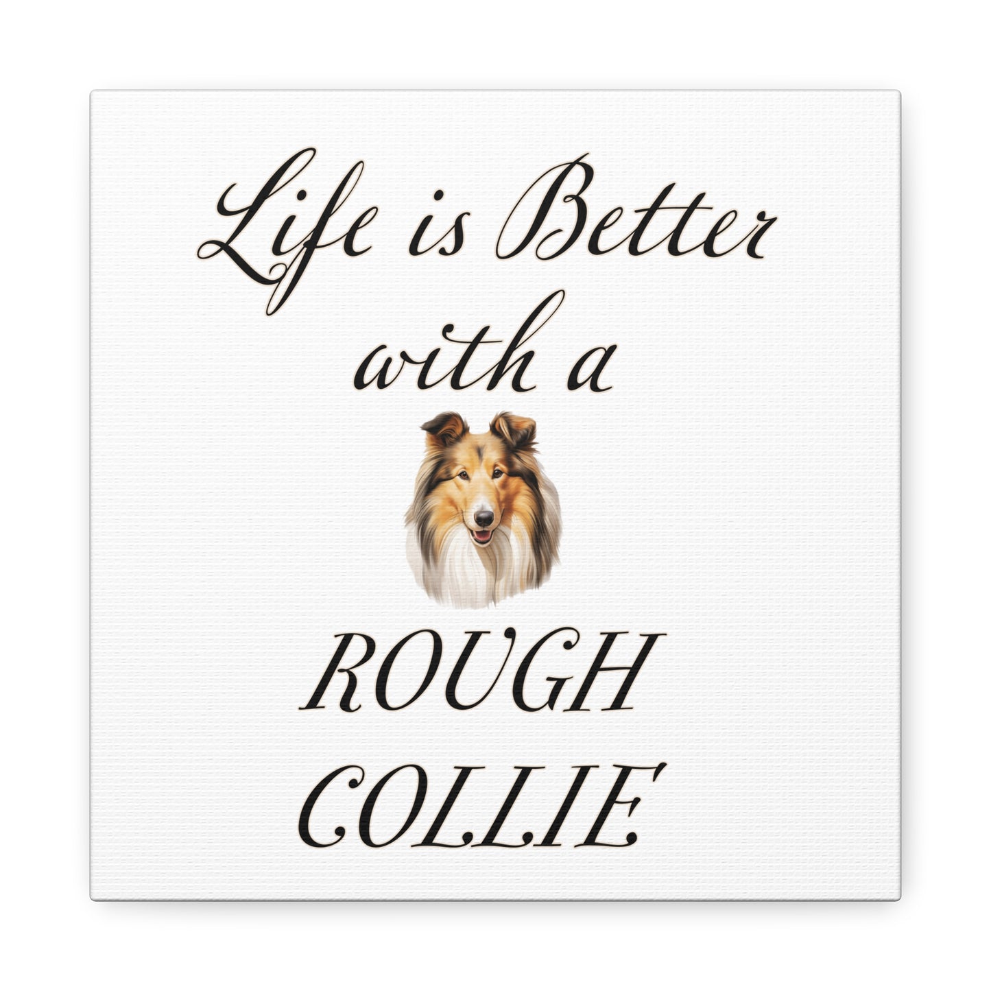 Rough Collie Art - Dog Print - Canvas Gallery Wraps