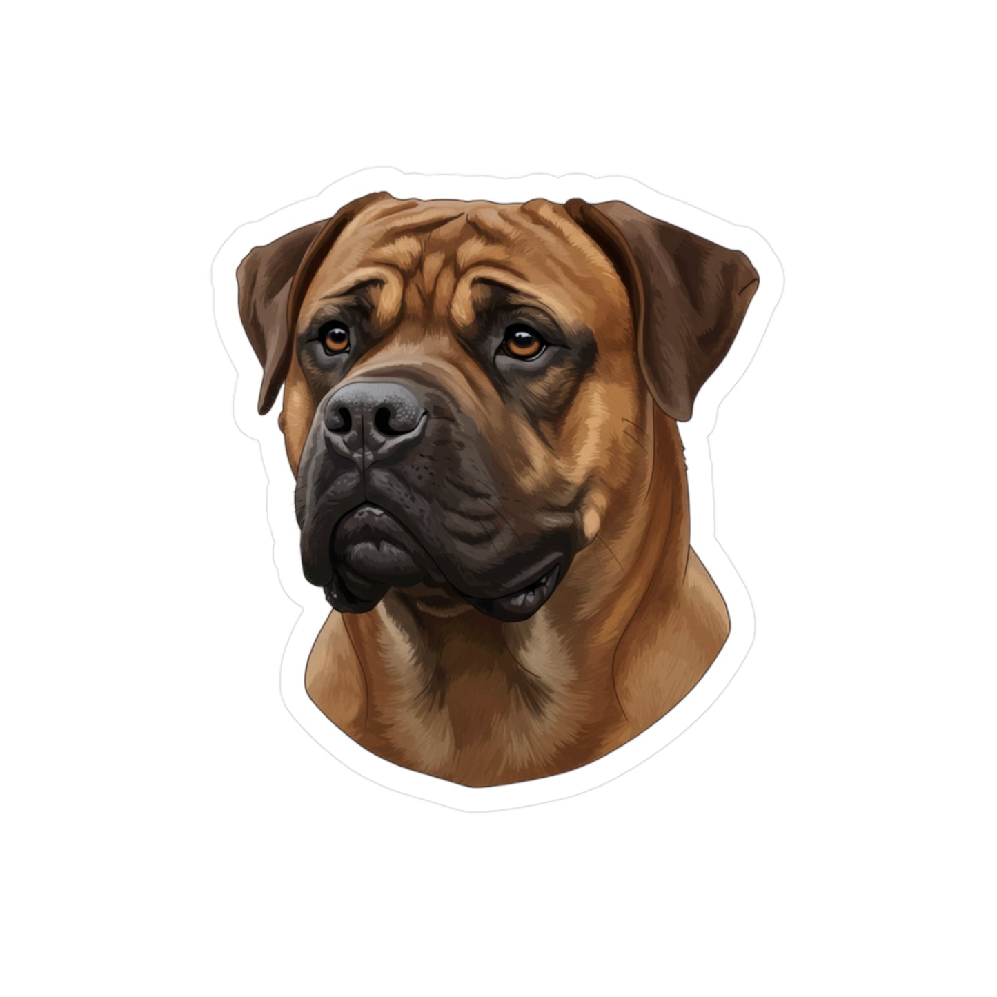 Bullmastiff Decal, Dog Lover Gift, Pet Sticker, Laptop Decal, Car Window Decal, Animal Lover, Vinyl Decal
