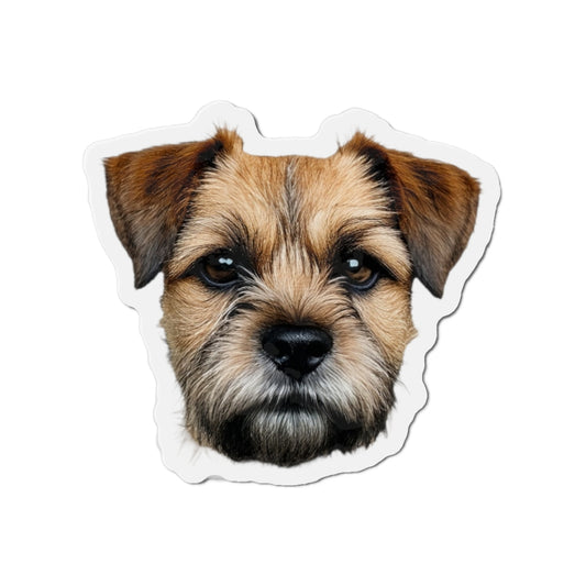 Border Terrier Die-Cut Magnet - Cute Dog Breed Refrigerator Magnet, Pet Lover Gift, Animal Decor, Fridge Decoration, Puppy Art Magnet